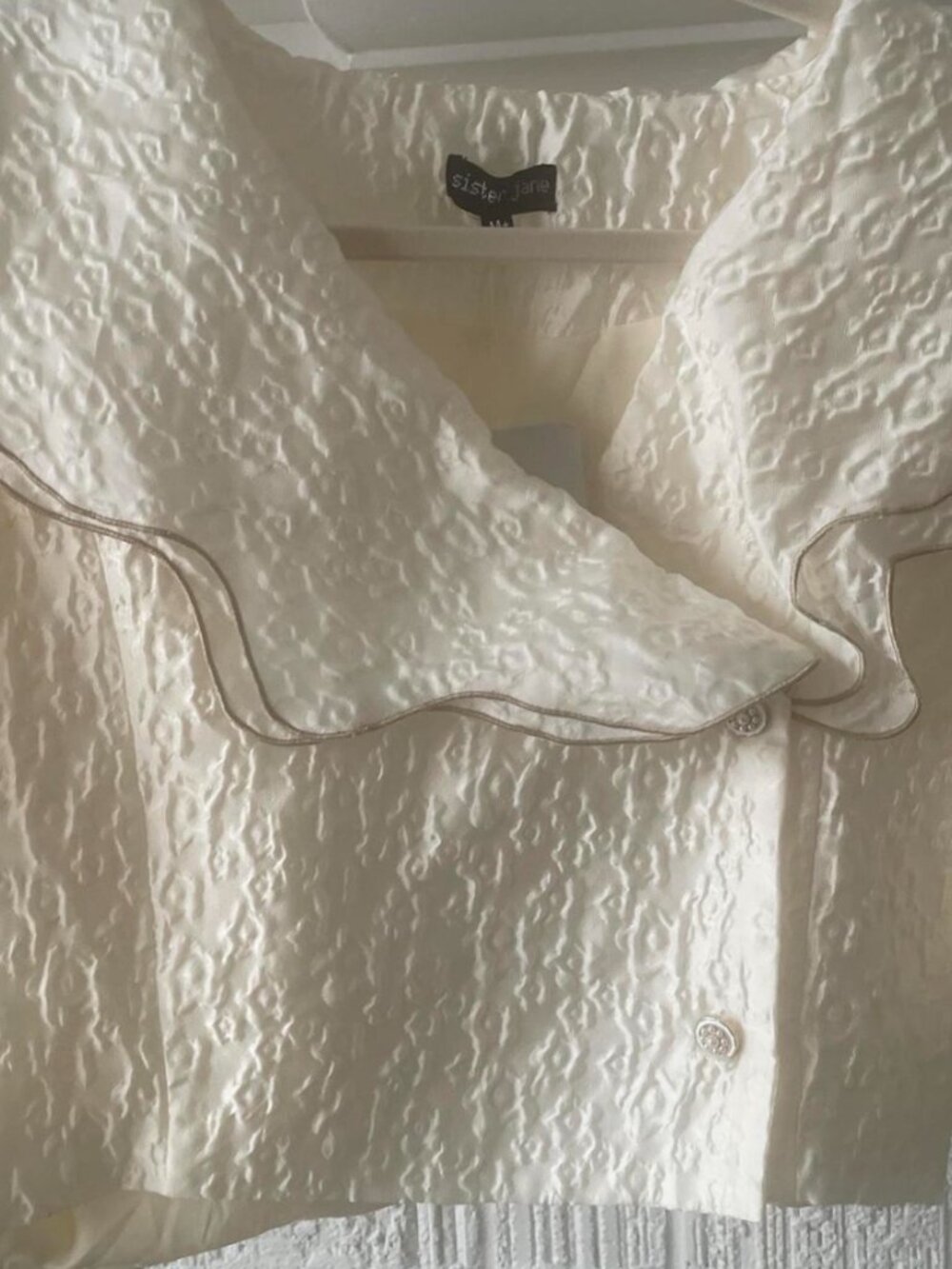 Sister Jane Women's Cream and White Blouse - Picture 3 of 3